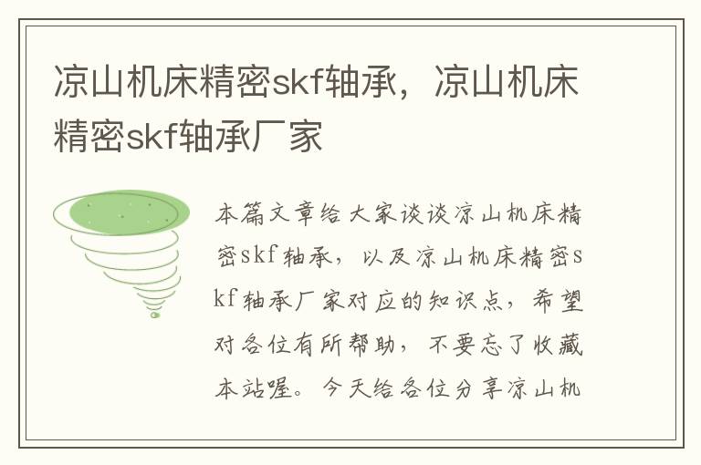 凉山机床精密skf轴承，凉山机床精密skf轴承厂家