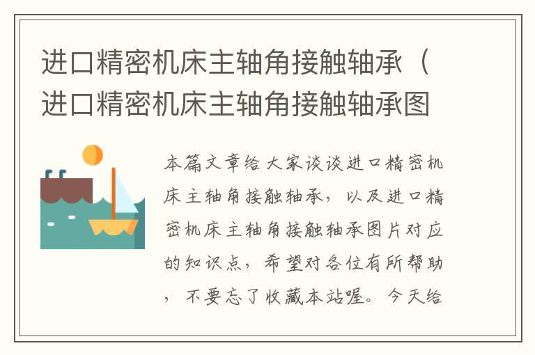 进口精密机床主轴角接触轴承（进口精密机床主轴角接触轴承图片）