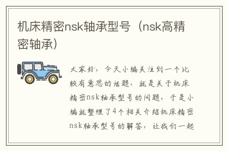 机床精密nsk轴承型号（nsk高精密轴承）