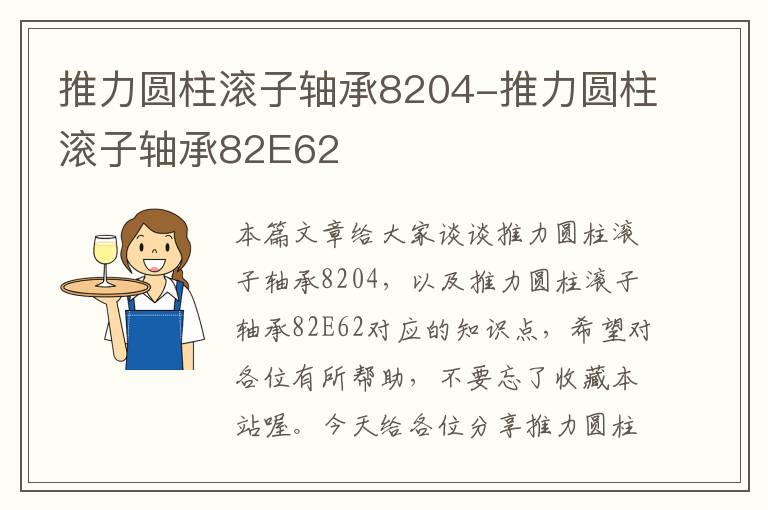 推力圆柱滚子轴承8204-推力圆柱滚子轴承82E62