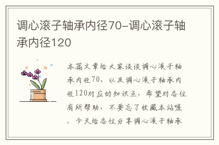 调心滚子轴承内径70-调心滚子轴承内径120